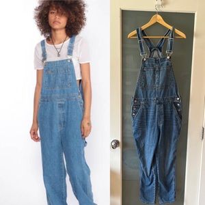 Gap denim overalls sz M blue